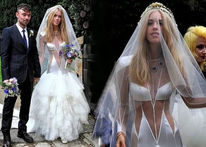 30 Funny Wedding Dresses That Should Have Never Come Down The Aisle