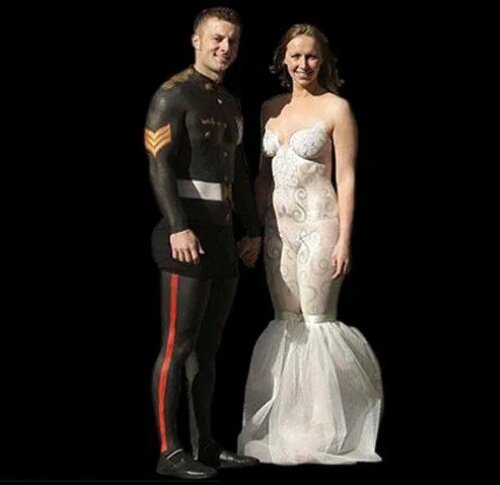 30 Funny Wedding Dresses That Should Have Never Come Down The Aisle