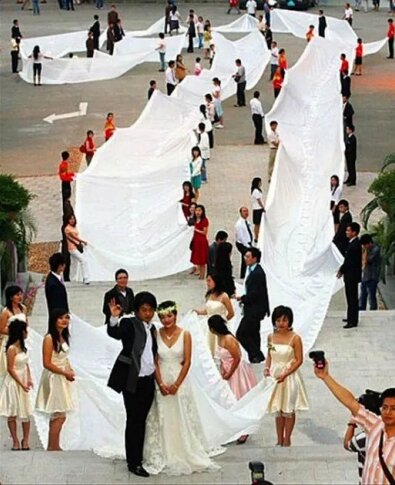 30 Funny Wedding Dresses That Should Have Never Come Down The Aisle