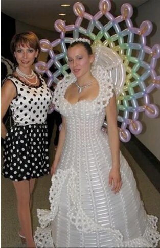 30 Funny Wedding Dresses That Should Have Never Come Down The Aisle