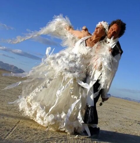 30 Funny Wedding Dresses That Should Have Never Come Down The Aisle